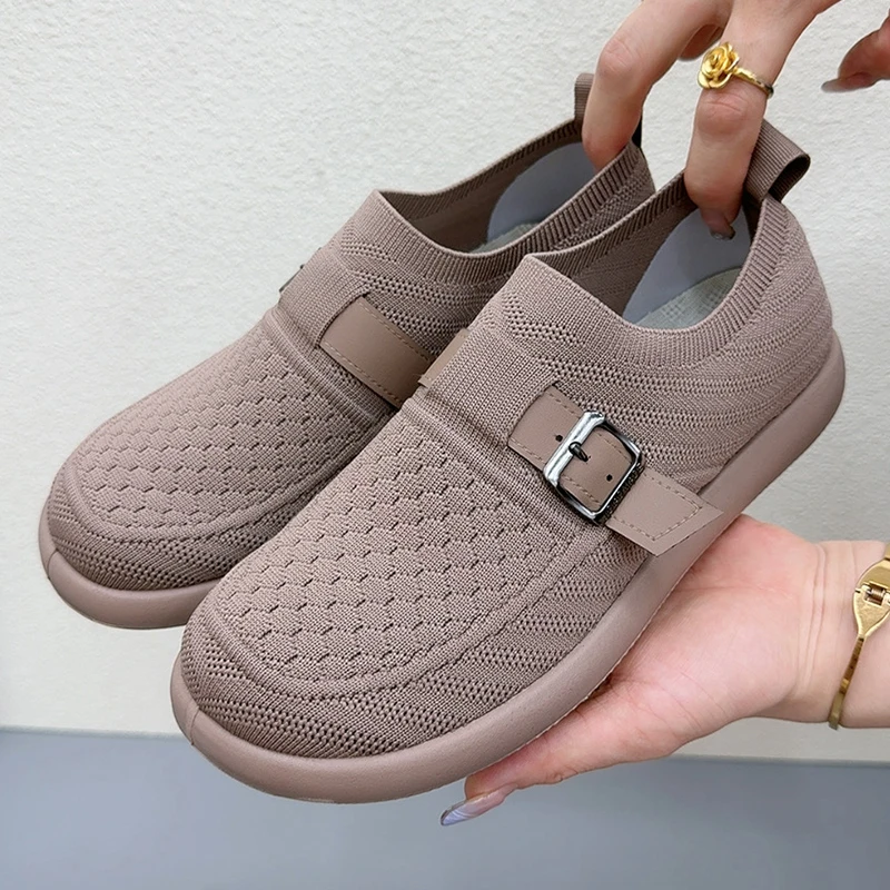 老北京布鞋女2025新款透气勃肯鞋轻便休闲单鞋软底防滑舒适妈妈鞋