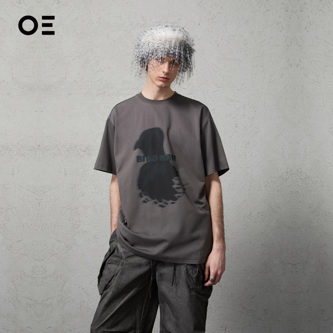 OrganicEmotion｜OE四合一功能面料印花图案夏季新款短袖男t恤TH03