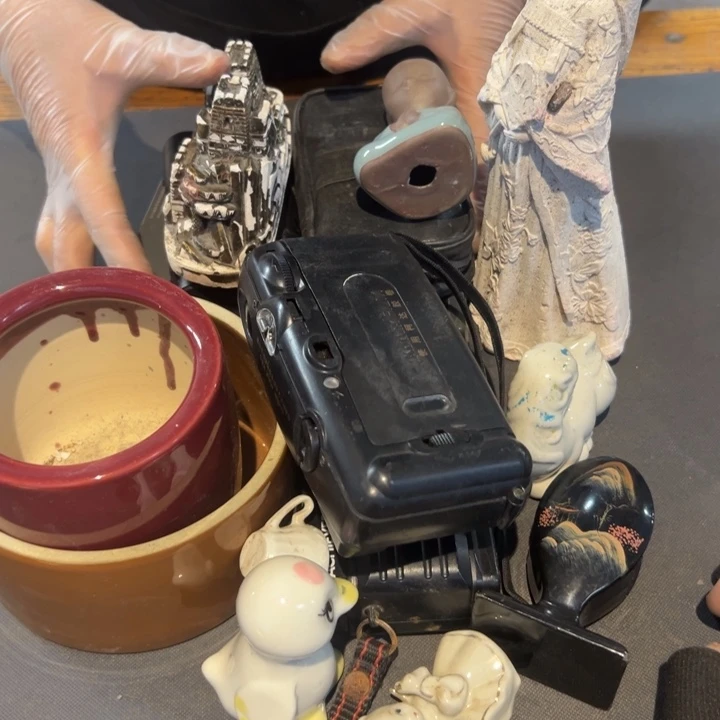 优***光瓷片拾六家的瓷器瓷器