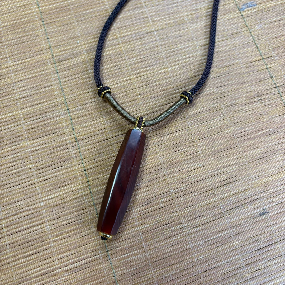 十九世纪多棱玛瑙管珠WLPC2512132001