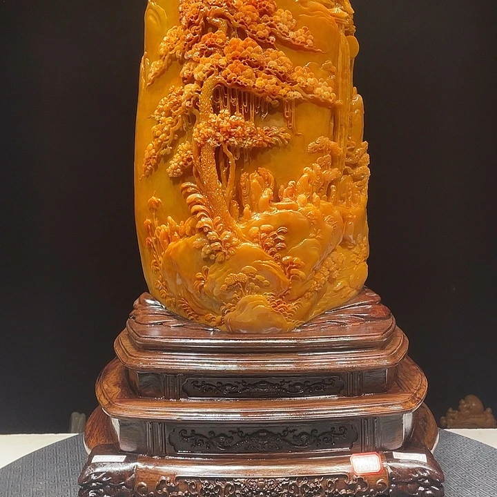 用***9寿山石山水画欣赏