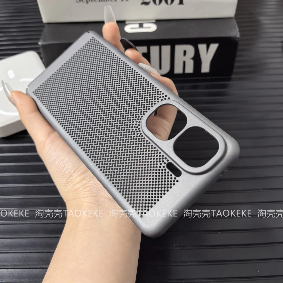 适用iqooneo10透气散热手机壳大网孔镜头新款超薄裸机感蜂窝壳pro