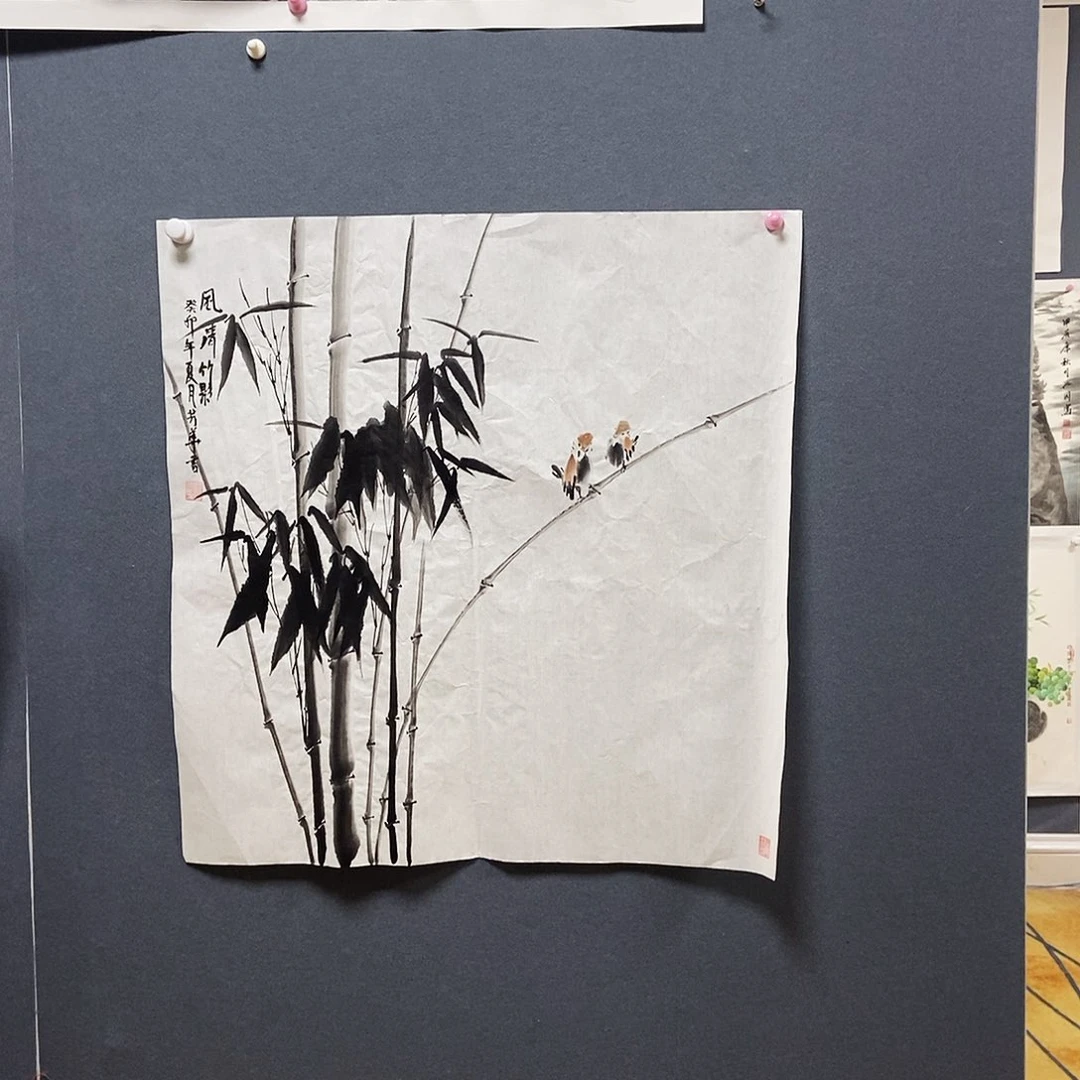 国画张芳华68.68手绘画心