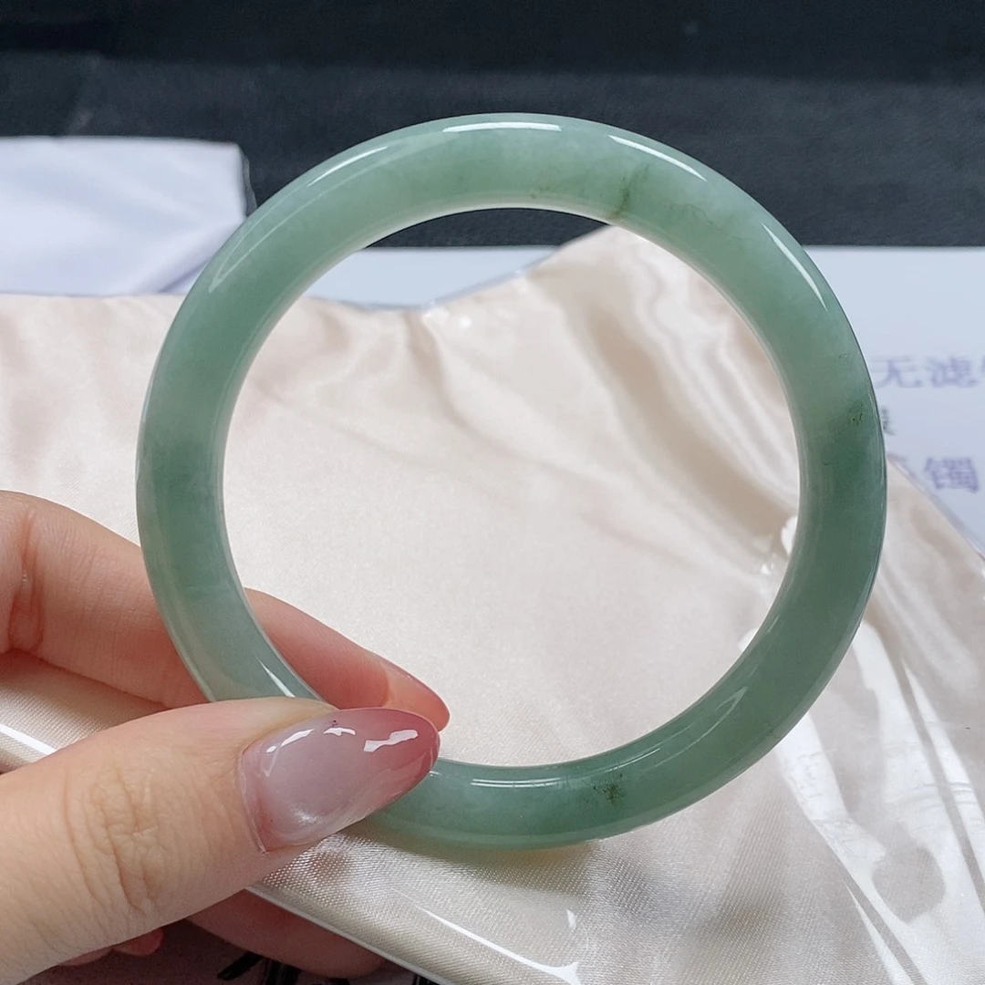 【闪购商品】翡翠手镯（圆镯）未镶嵌嘻**啦429号