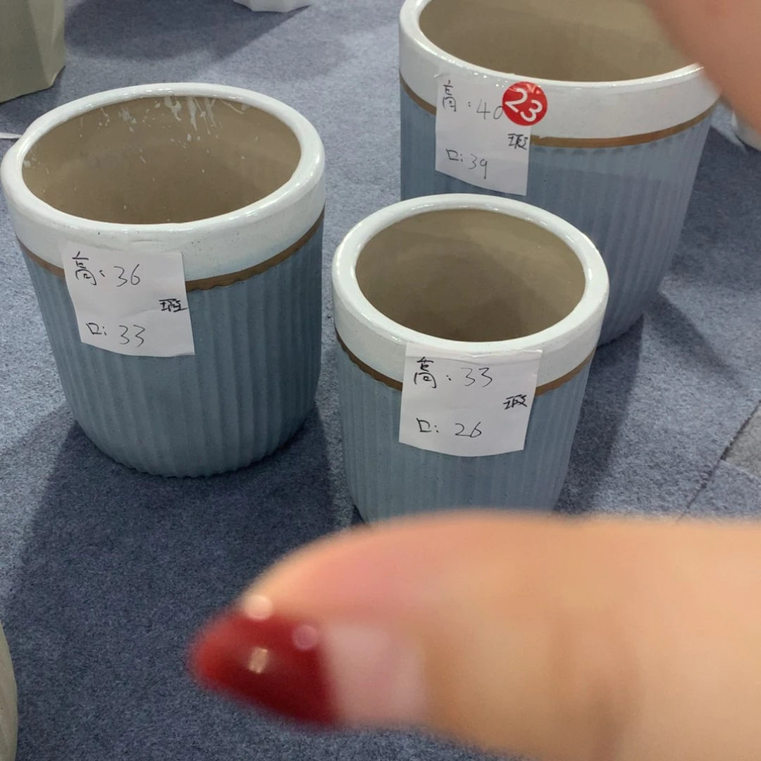 高温陶瓷花盆微瑕