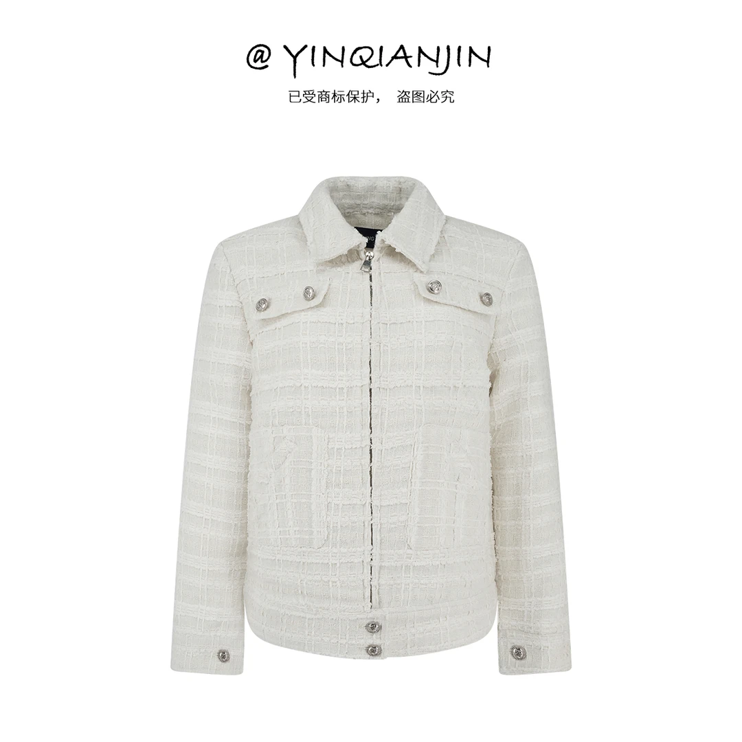 *尹千金*【沪上千金】手工坊系列编制肌理感花呢小香外套W255079