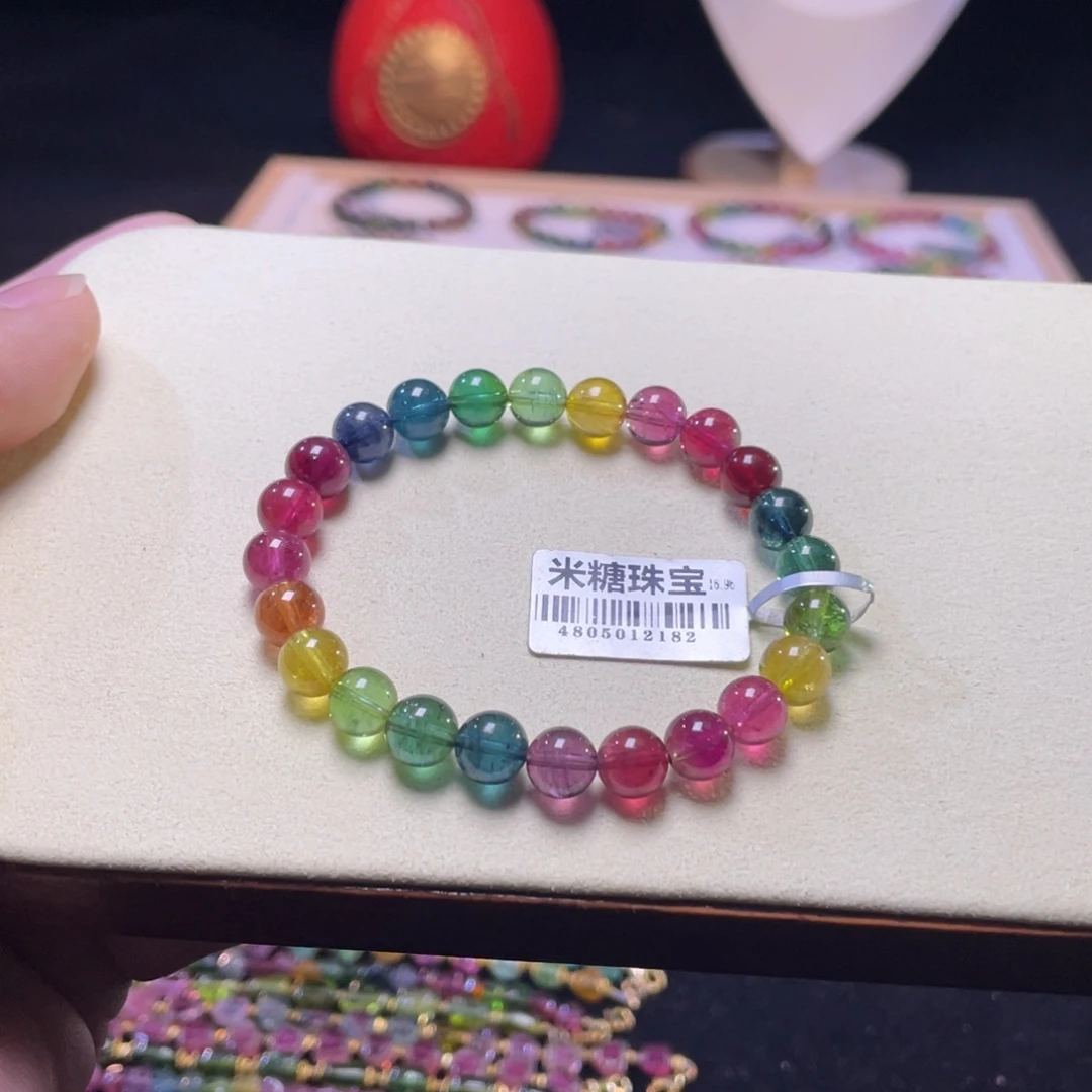 未镶嵌手链碧玺A8碧玺手串