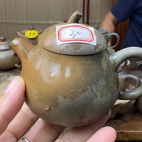 戬谷龙窑柴烧茶壶30