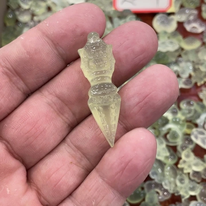 蛇纹石玉合金颈饰