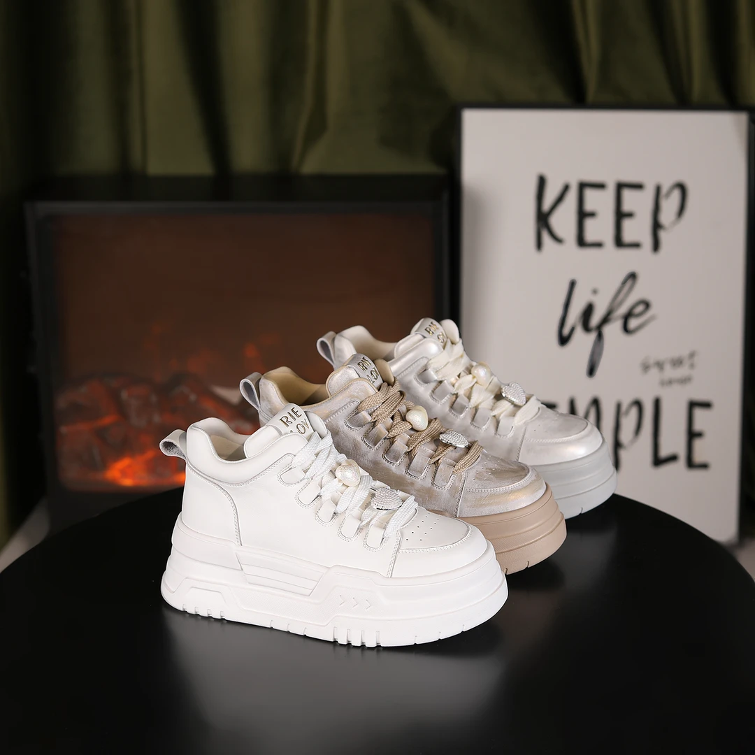 【RIELOV白雪】时尚厚底增高6cm潮流百搭女士休闲鞋 9572-10【文文】