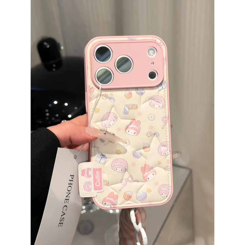 美乐蒂和小羊适用苹果17p手机壳16pm肤感五角星ins华为mate70小米