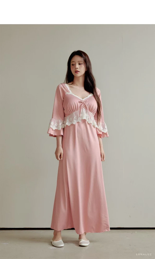 韩国 lunaluz品牌睡衣 家居服 裙子女士