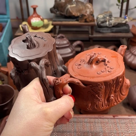 紫泥茶壶?原矿紫泥250毫升