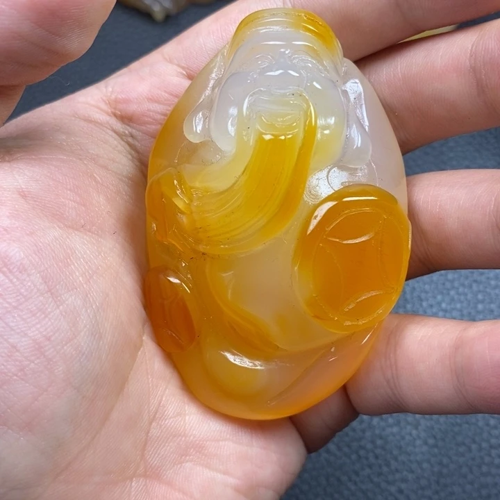 胜***哥玛瑙/玉髓未镶嵌吊坠