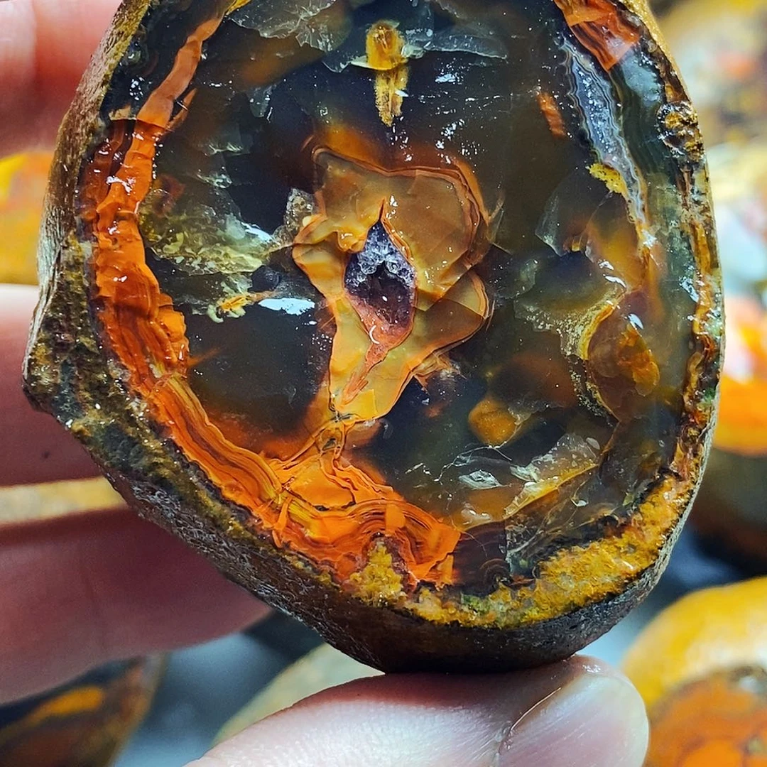 燃***冰定制玛瑙未镶嵌战国红