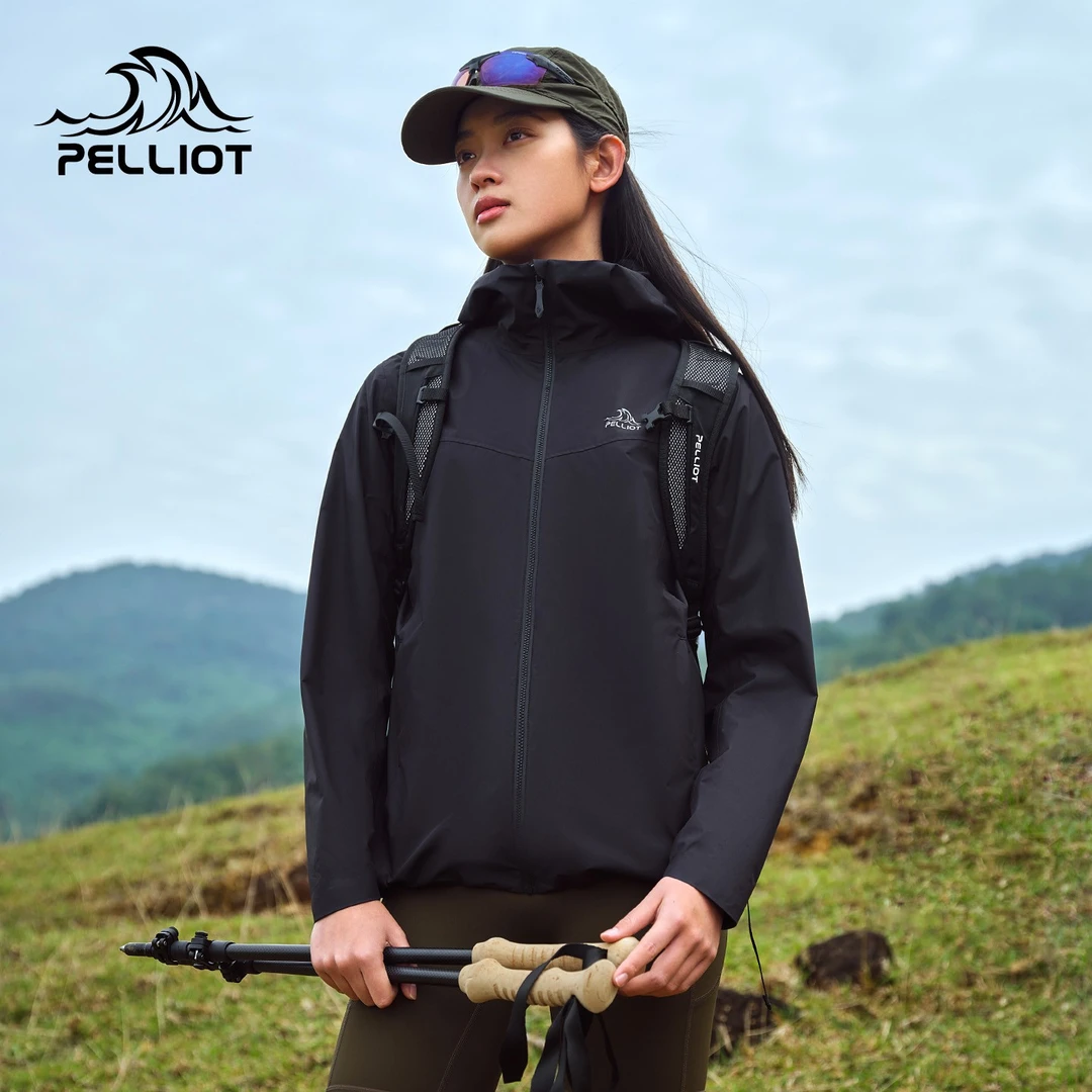 伯希和户外单层运动外套女25年春季新款防风防雨轻量休闲立领夹克