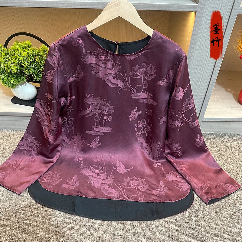 【69072】新中式中国风国潮双面双穿气质设计师版百搭女装上衣轻奢