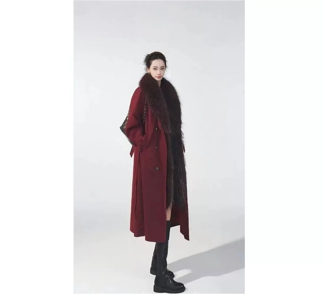 2025新款冬季派克服外套女貉子毛长兔毛内胆可拆卸保暖 PKF-2151