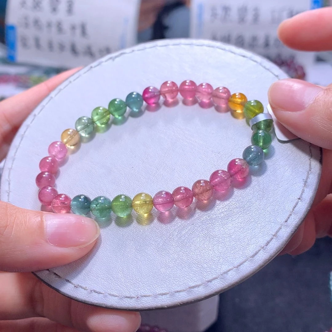 【闪购商品】未镶嵌手链碧玺6.4m