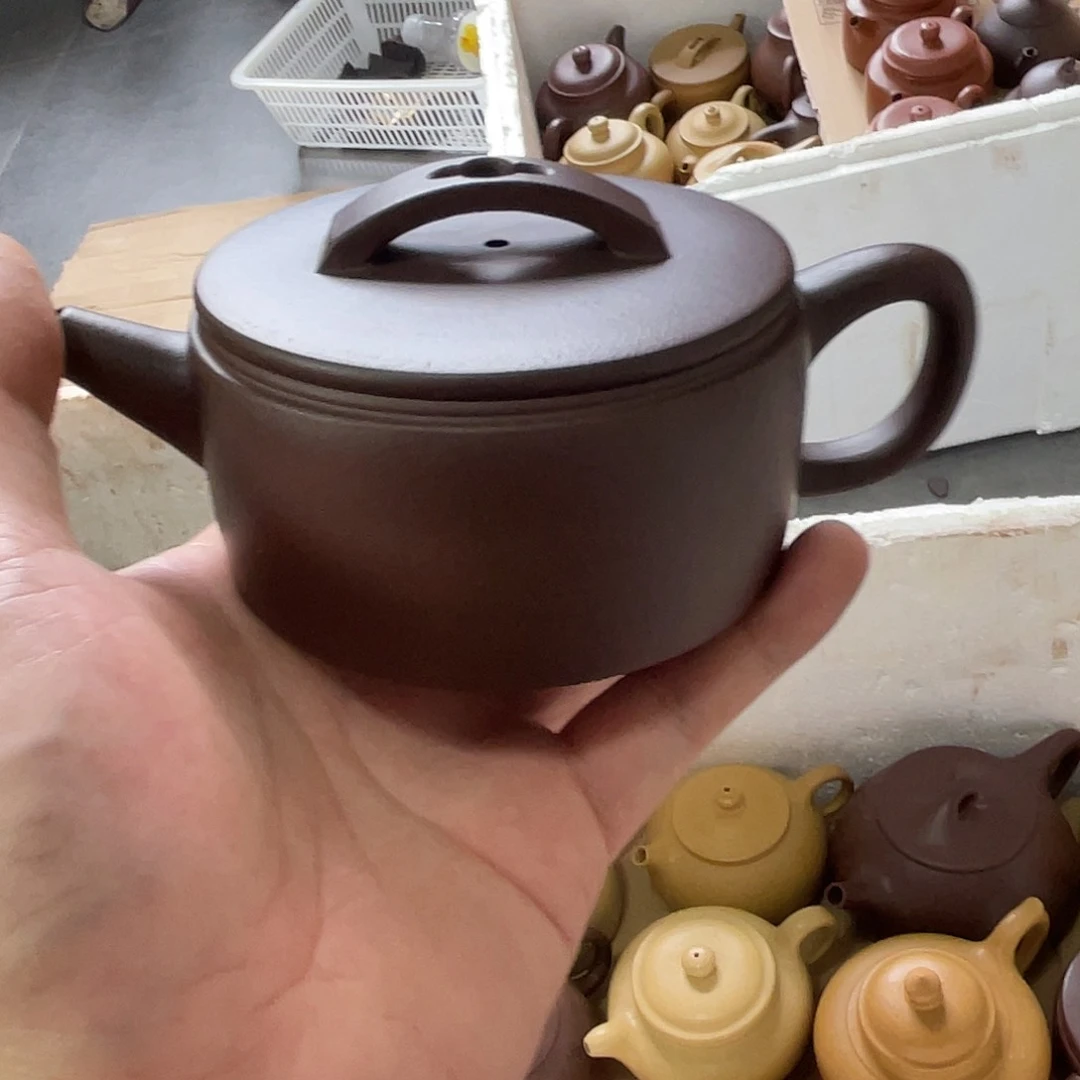 茶壶紫砂微瑕王春梅紫泥汉瓦