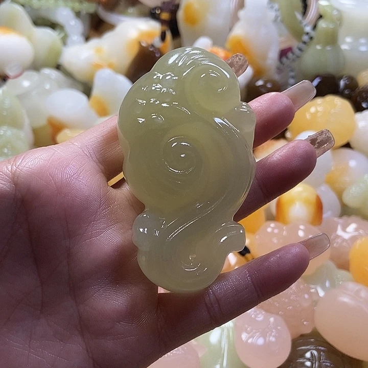 完全开放手把件如意