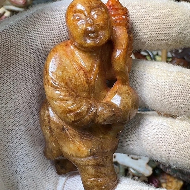 和田玉未镶嵌挂件