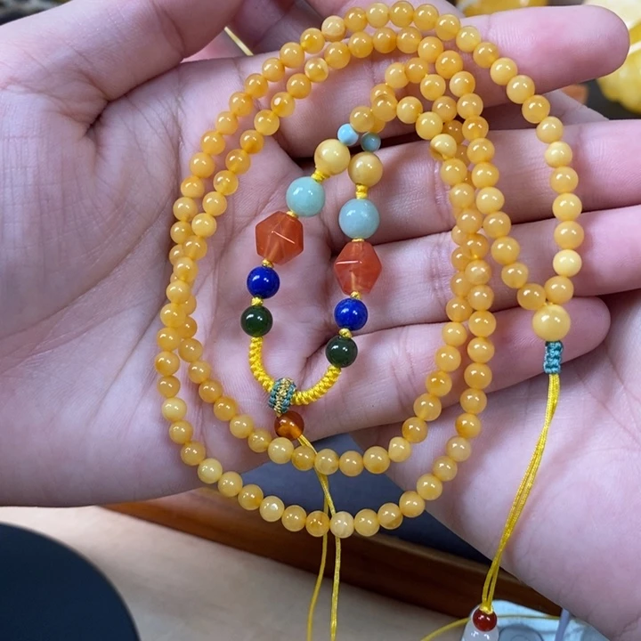 未镶嵌琥珀裸石诗*雅配链