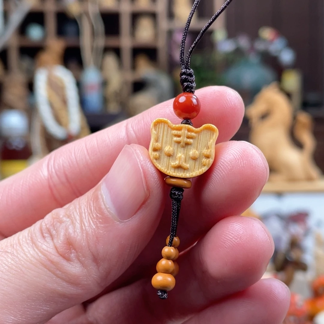 木方颜竹木艺术吊坠