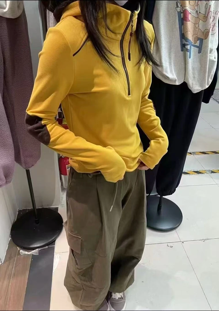 手肘补丁卫衣/宽松版