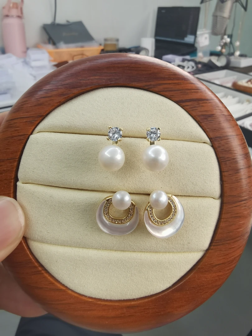 【拍一发二】淡水珍珠耳饰气质轻奢时尚
