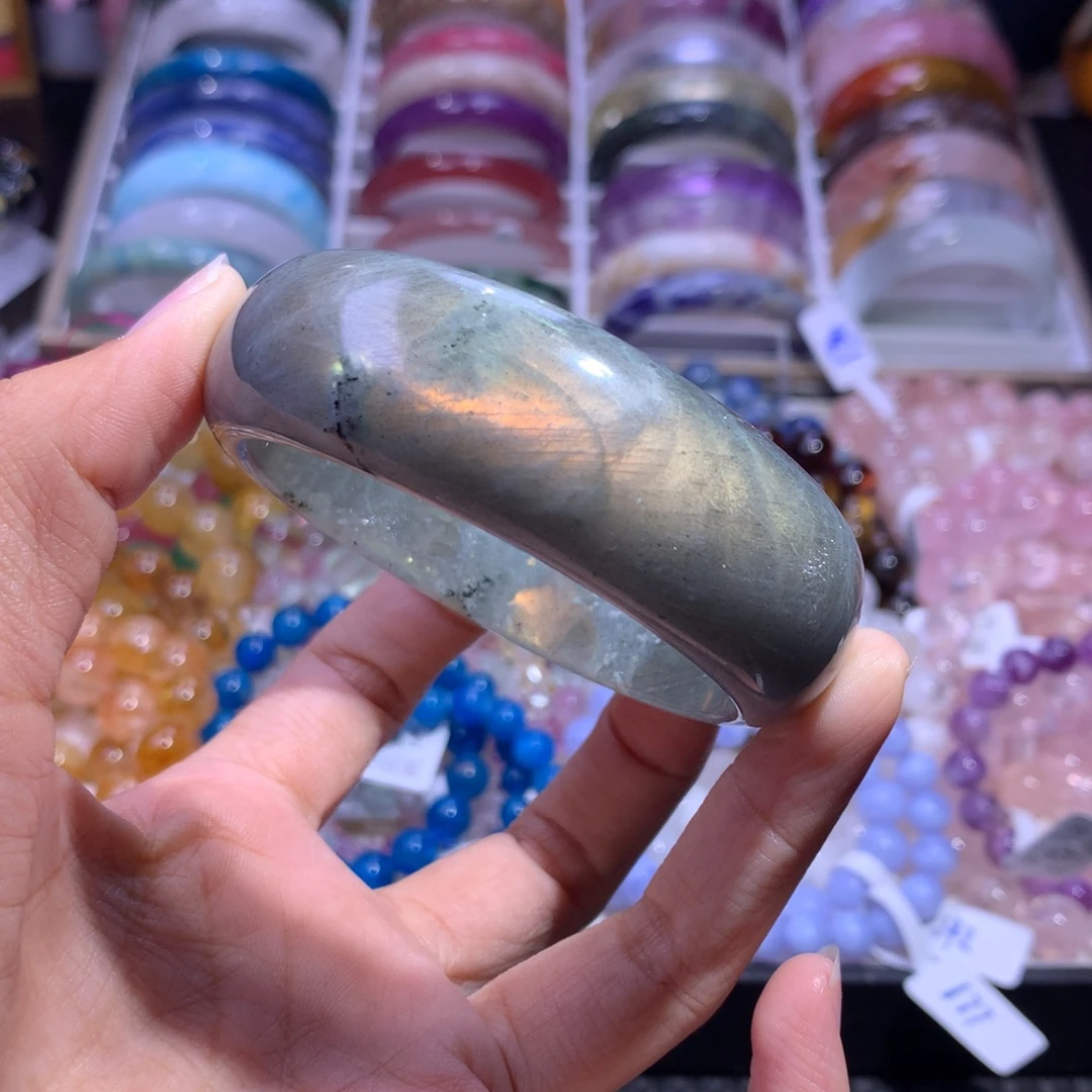 手镯水晶未镶嵌拉长石470号