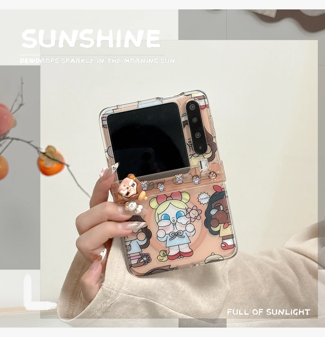 哭娃磁吸支架适用华为purax典藏版折叠屏手机壳防摔pocket2荣耀