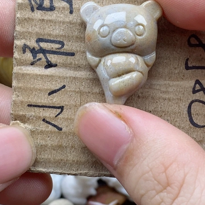 颈饰未镶嵌硅化珊瑚（珊瑚玉）?**像