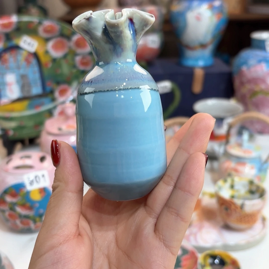 景德镇手绘高温釉下彩陶瓷茶具