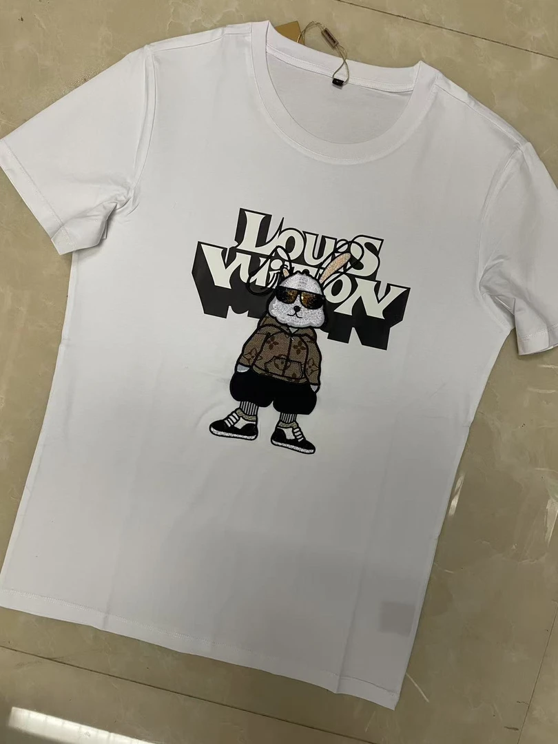 【33727-刺绣大兔子短袖】主播男士夏季短袖