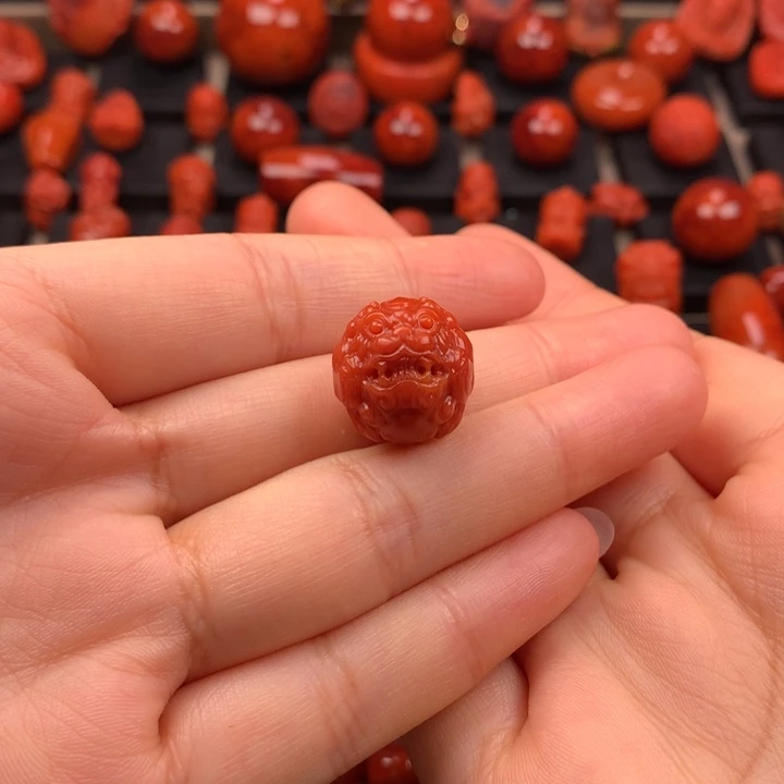 未镶嵌貔犰单珠16MM+南红玛瑙