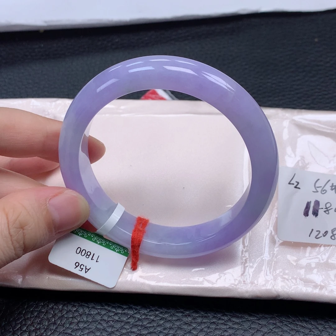 翡翠手镯未镶嵌缅甸天然翡翠手镯56圈口