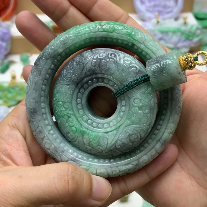颈饰未镶嵌翡翠翡翠圈口58