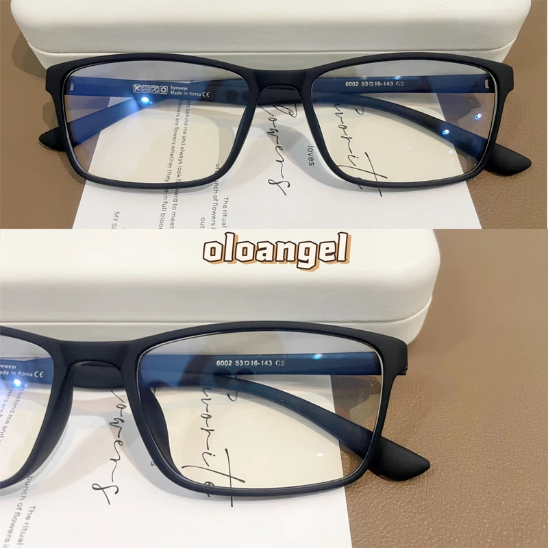 韩国【轻奢】时尚大脸素颜近视眼镜框女超轻多边形眼镜男防蓝光潮