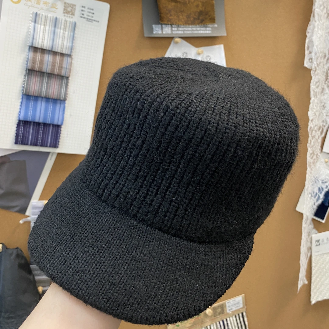 （露思同款）秋冬针织棒球帽时尚百搭休闲帽子