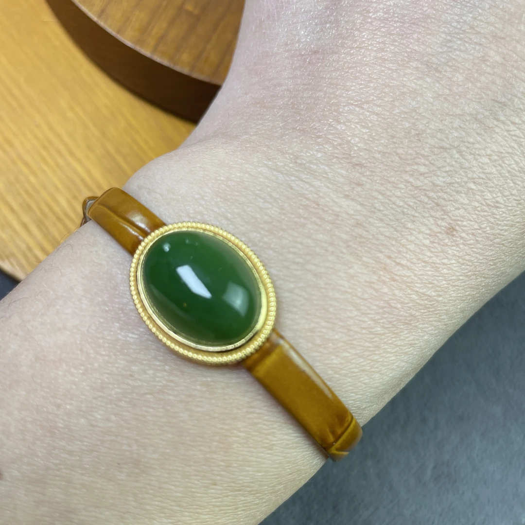 和田玉碧玉两戴款手链多样性发货（送链子）