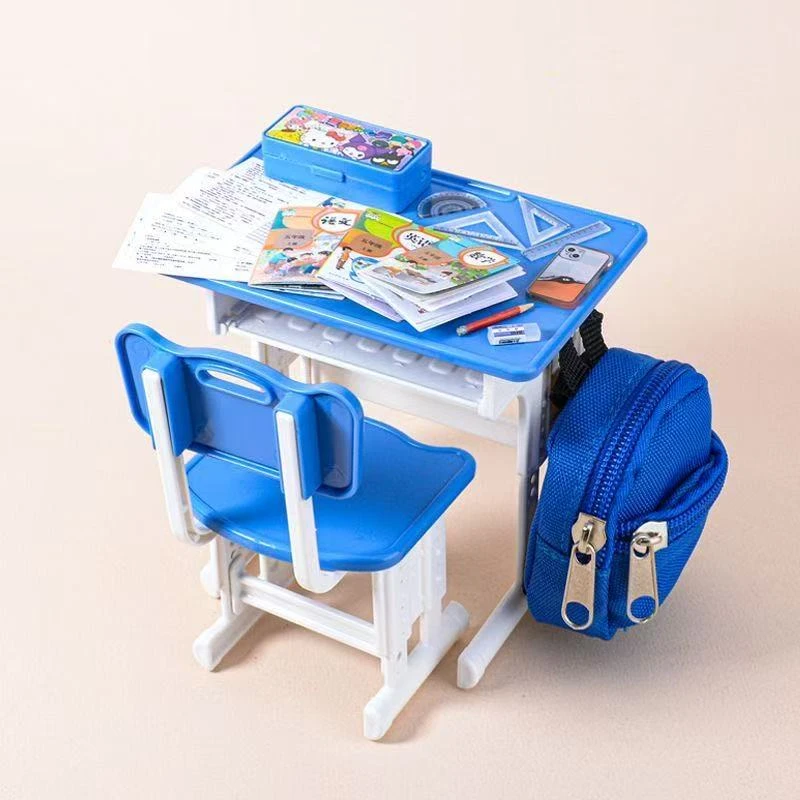 Mini过家家玩具文具组合套装仿真学习用品儿童课堂玩