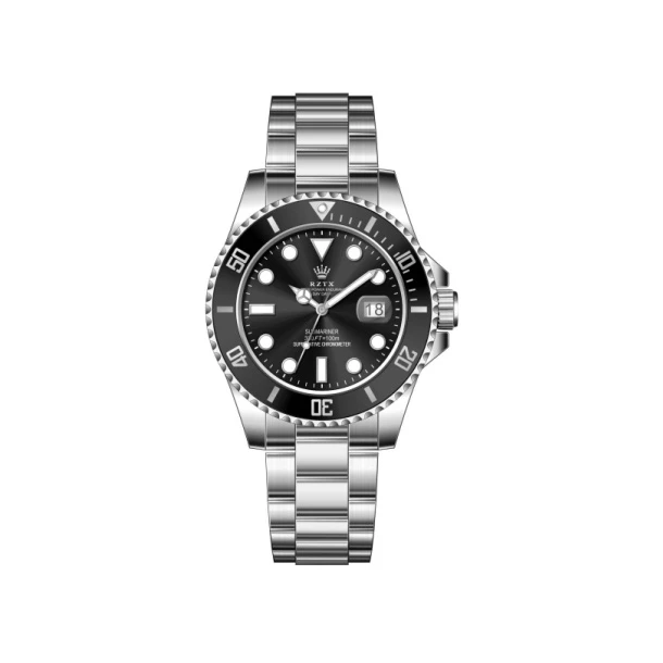 全新未使用/RZTX/黑水鬼/表径41mm/男士高端夜光腕表/叶