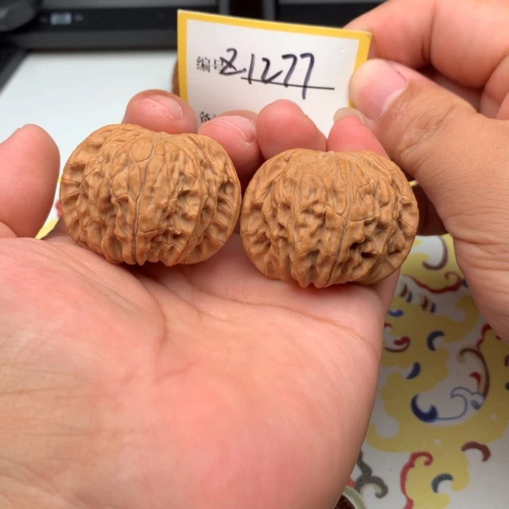 文玩核桃把件43全品磨盘1277