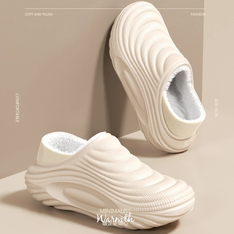 防水棉拖2025年新款冬季保暖居家室内厚底防滑外穿棉拖男女同款