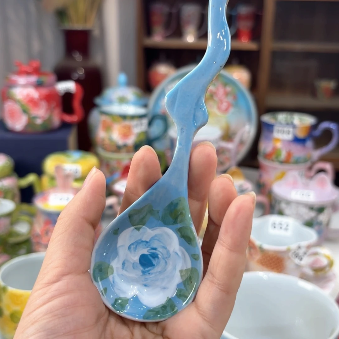 景德镇手绘高温釉下彩陶瓷茶具