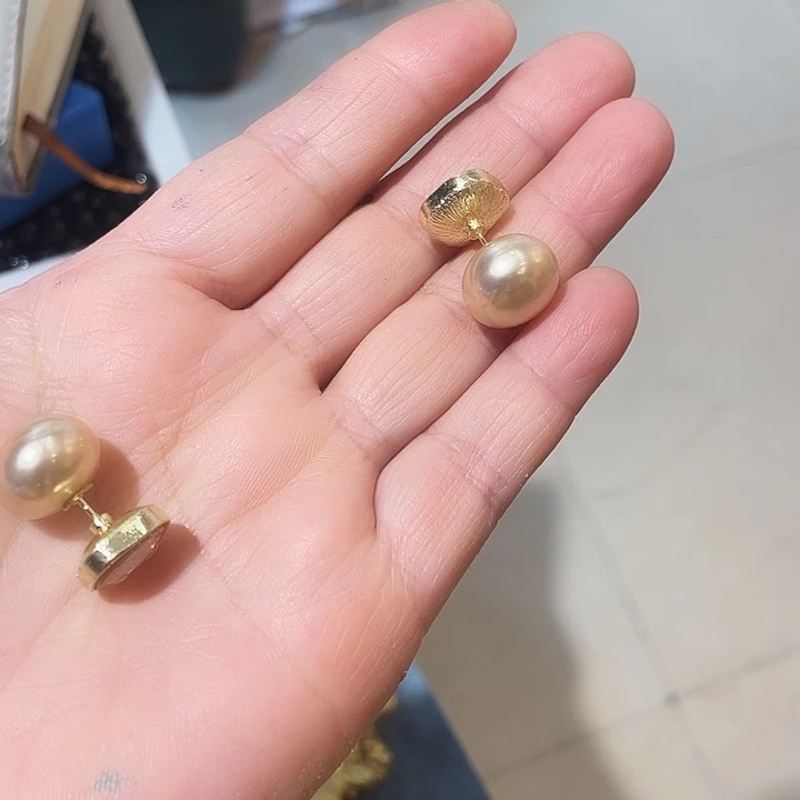 石英石纯铜珠否耳钉
