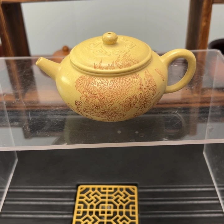 茶壶紫砂b***o紫砂壶本山绿