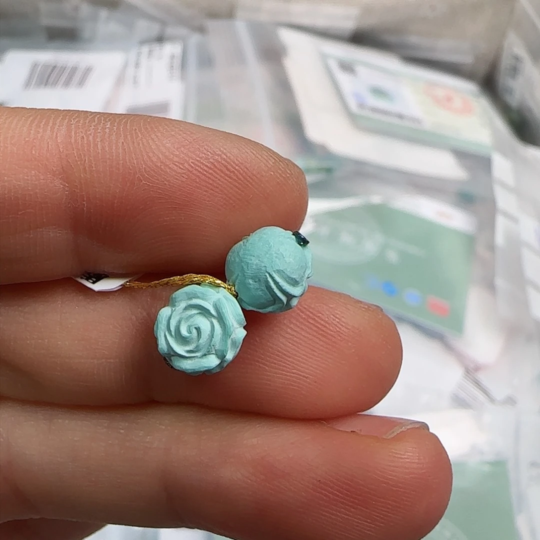 绿松石珠宝半成品未镶嵌