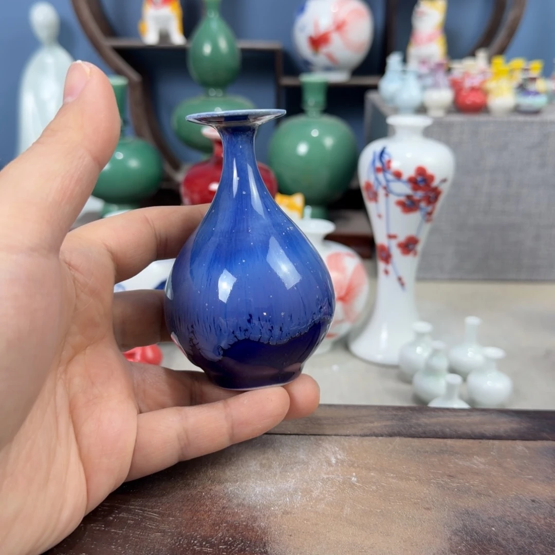 陶瓷手工小花器摆件
